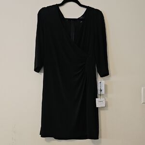 Laundry By Shelli Segal Black Long Sleeve Dress